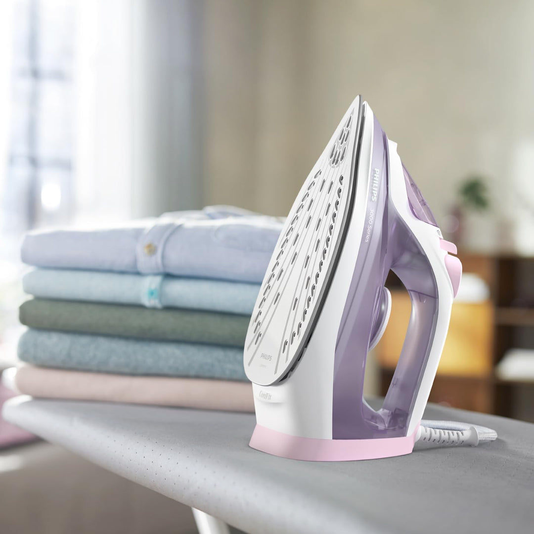 Philips 3000 Series Dampfbügeleisen – 2.000 W, Dampfstoss bis zu 140 g, Gleichmässiger Dampfausstoss