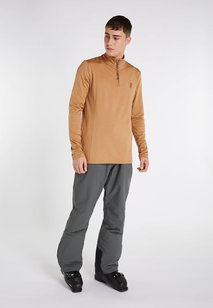 Protest Herren 1/4-reissverschluss WILL XS Fudgecamel, XS Fudgecamel