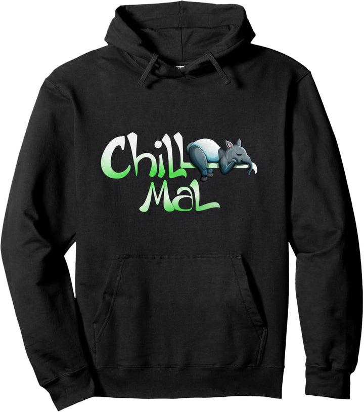 Schlafendes Tapir Ausruhen schlafen bleib locker Chill Mal Pullover Hoodie