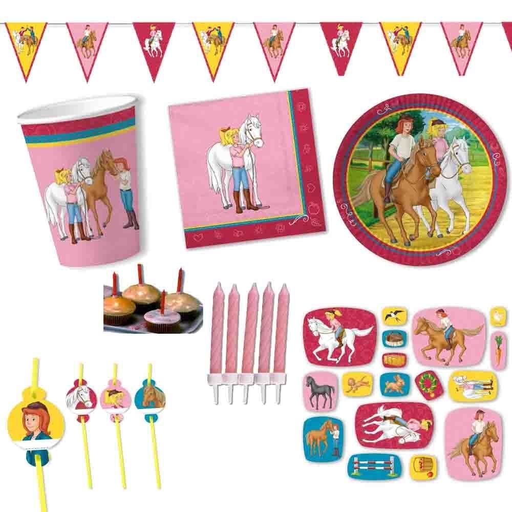 /DH-Konzept Bibi und Tina Partyset 56teilig // Bibi und Tina Partydekoration // Kindergeburtstag Bib