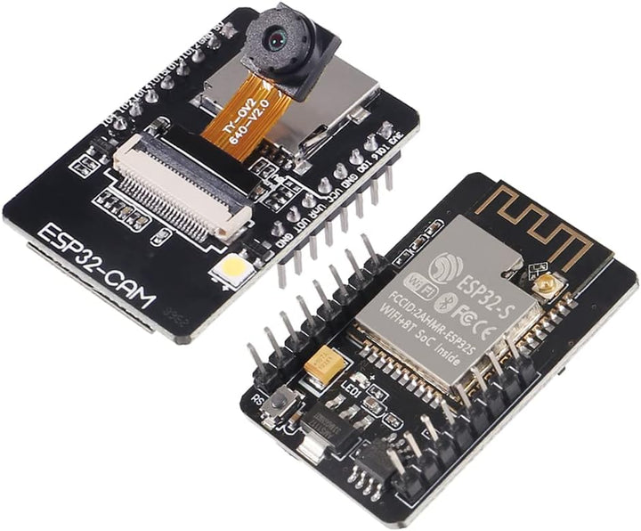 2Pcs ESP32 Cam WiFi Bluetooth Development Board mit OV2640 Kameramodul + Micro USB zu seriellem Port