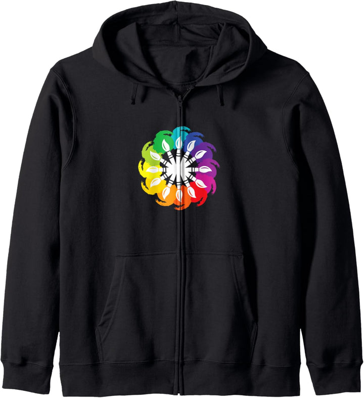 Künstler Pinsel Hobby Kunst Geschenk für Maler Kapuzenjacke