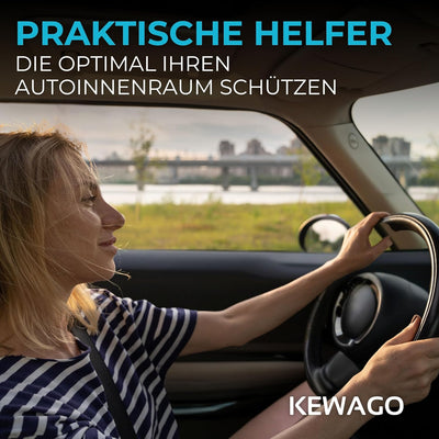 Kewago Rückenlehnenschutz Auto Kinder, Sitzschoner Auto Rückenlehne für die Rückseite der Vordersitz