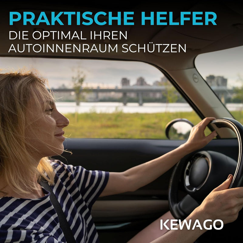 Kewago Rückenlehnenschutz Auto Kinder, Sitzschoner Auto Rückenlehne für die Rückseite der Vordersitz