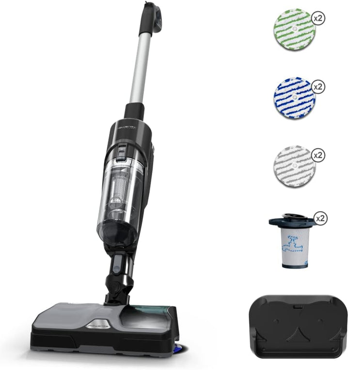 Rowenta X-Combo GZ3039WO Bürststaubsauger, 215 W, 0.55 l, Silber/schwarz