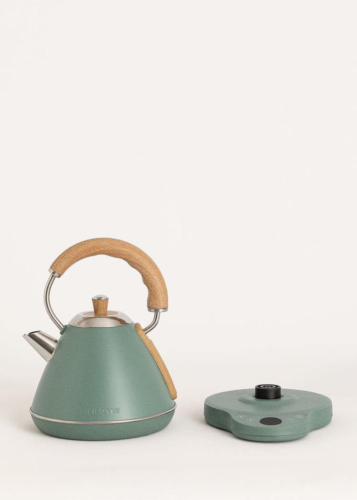 CREATE/KETTLE RETRO PRO/Wasserkocher mit Temperaturregelung 1L Salbeigrün/Automatische Abschaltung,