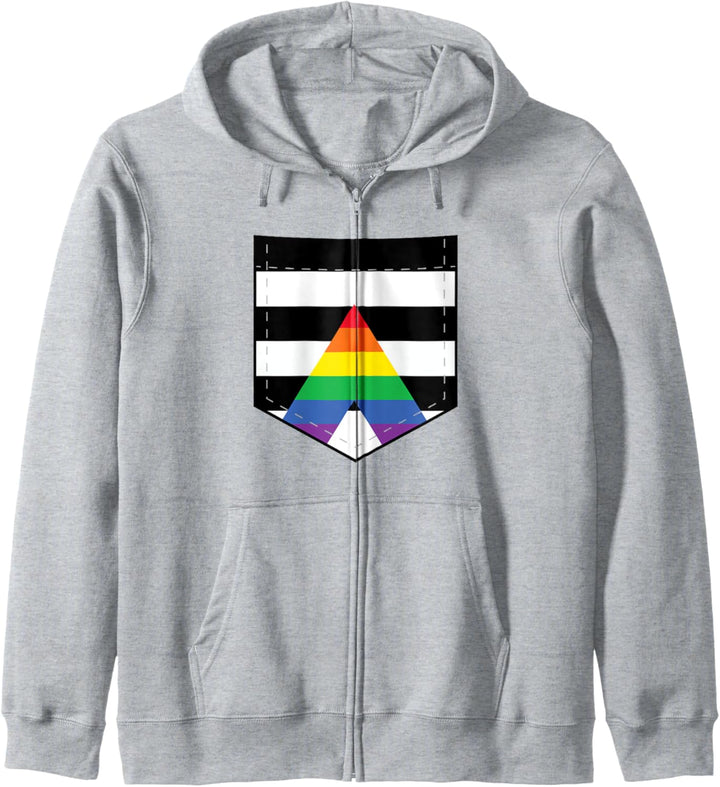LGBTQ Straight Ally Flaggentasche - LGBTQIA+ Straight Ally Kapuzenjacke