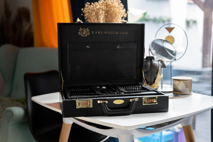 KARL HAUSMANN Besteck Set 12 personen - 72-teilig - Essbesteck Spülmaschinenfest Rostfrei - BesteckS
