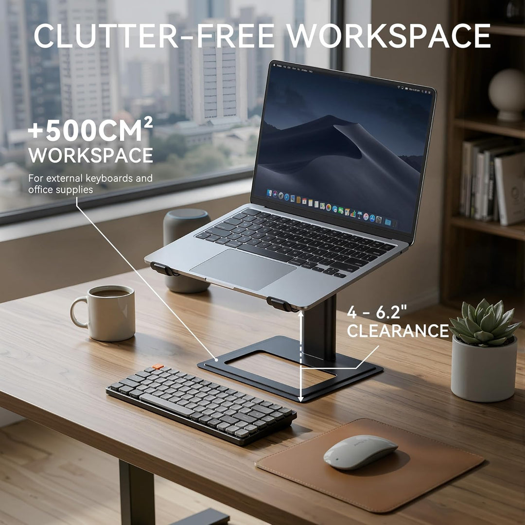 SOUNDANCE Laptop-Ständer für Schreibtisch, verstellbar, ergonomischer Laptop-Ständer für den Schreib