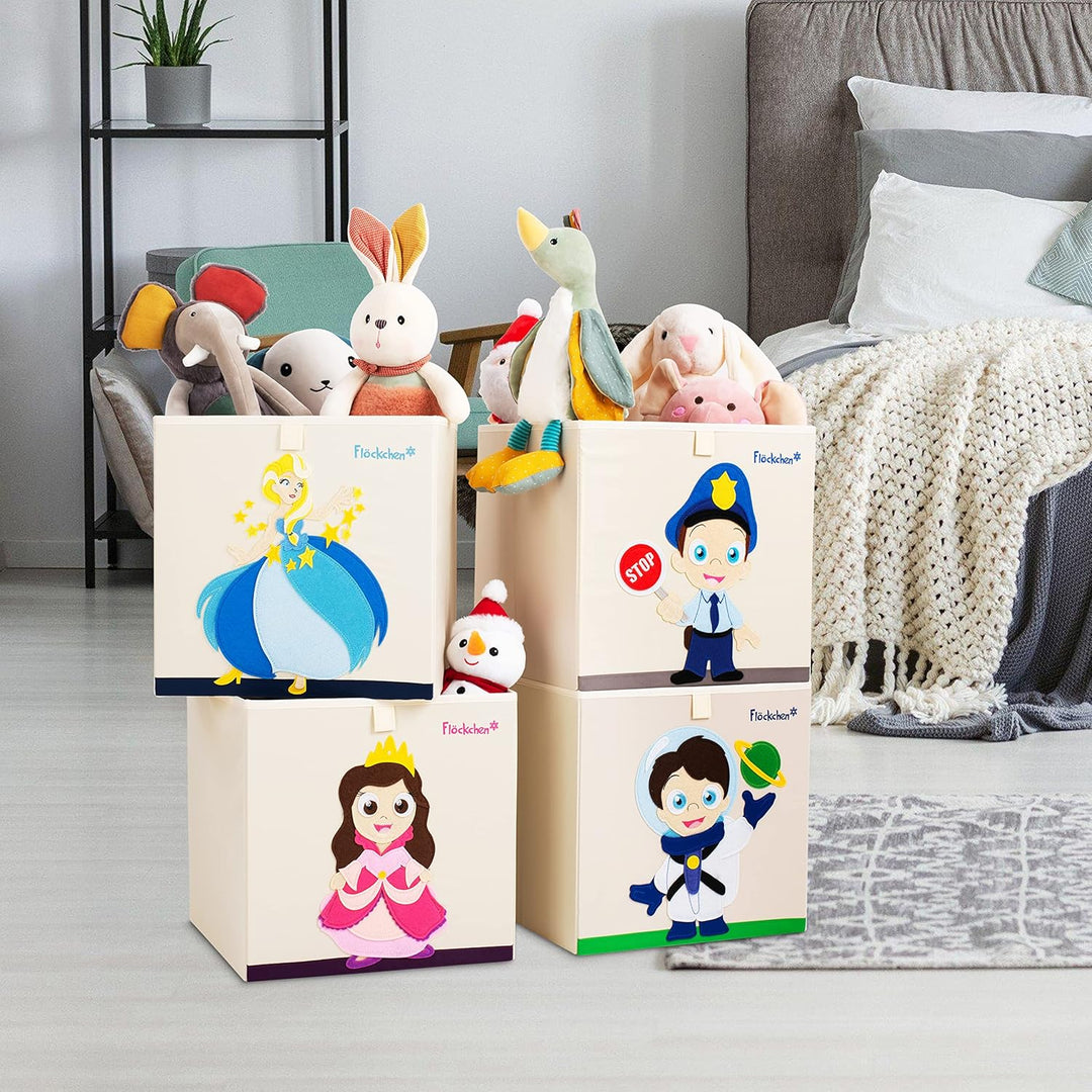 Kinder Aufbewahrungsbox | Premium Spielzeugkiste für Kinderzimmer I Spielzeug Box (33x33x33) bringt