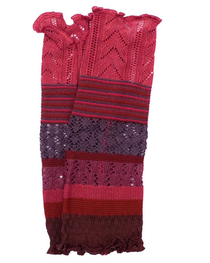 invero, Merino Armstulpen Ruby Mehrfarbig, 100% Wolle Beere, Beere