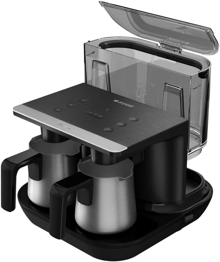 Arçelik Turkish Automatic Coffee Machine , Arabic coffee maker ( 6 cup ) TKM 9961 (Black), Black