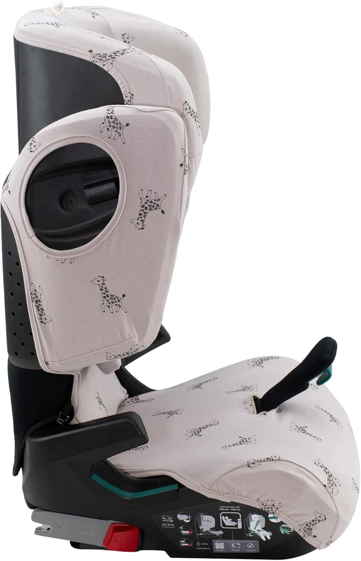 JYOKO KIDS Schutzhülle kompatibel mit Romer Kidfix (Romer Kidfix I-SIZE, Giraffe)