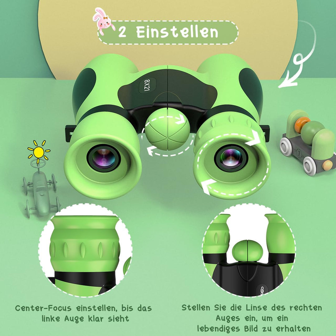 Fernglas für Kinder, Outdoor Spielzeug Mädchen Geschenke 3-12 Jahre Kinderspiele ab 3-12 Jahre Gebur