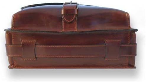 Shalimar Ranch Shalimar Midi Posttasche Messenger Bag aus Leder, schwarz, Einheitsgrösse
