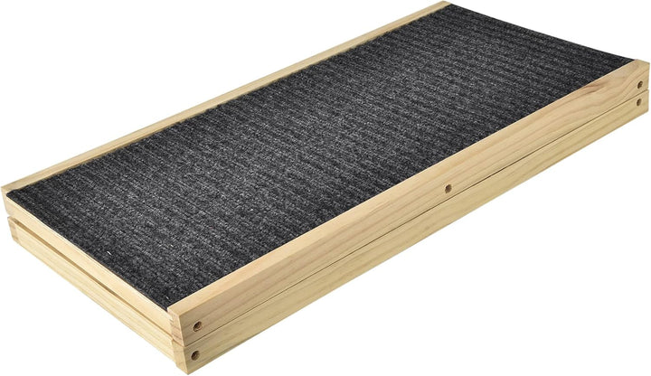 3-in-1 Hunderampe Auto/Bett/Sofa – 70cm Klappbare Katzenrampe aus Kiefernholz – Leicht & Höhenverste