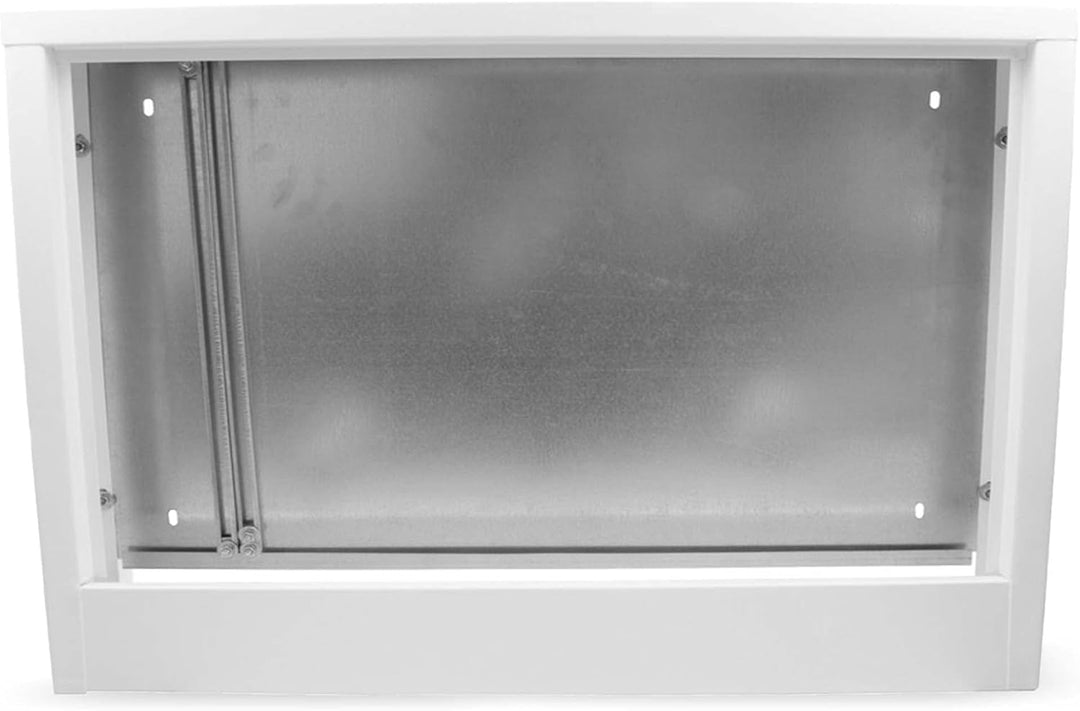 Verteilerschrank Zentrale Fussbodenheizung 10-12 Anschlüsse Aufputzgehäuse aus Weiss Pulverbeschicht