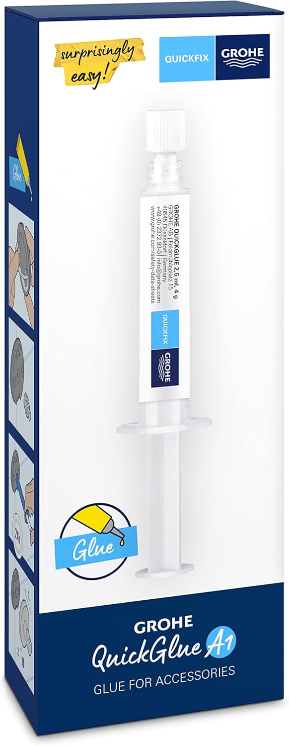 GROHE Start - Papierhalter (Material: Metall, verdeckte Befestigung, mit Deckel, langlebig), Chrom,