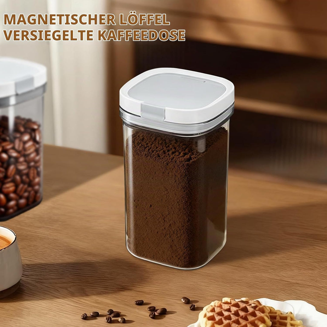 Kaffeeaufbewahrungsbehälter mit magnetischer Scoop,Lebensmittelaufbewahrungsbehälter für Küchenorgan