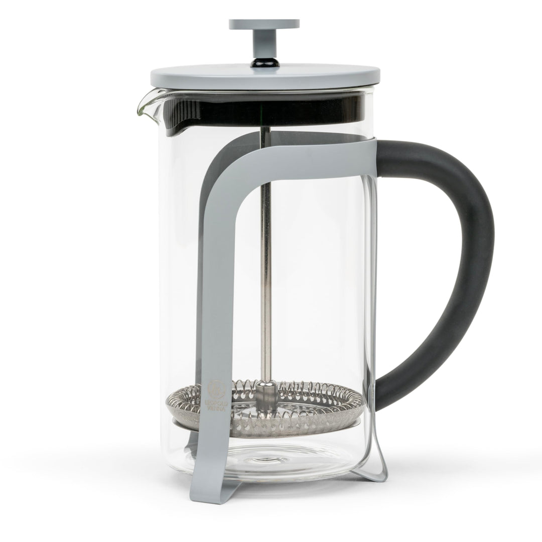 Leopold Vienna - French Press Kaffee- und Teebereiter Moshi 600ml (5 Tassen) grau Medium Gray, Mediu