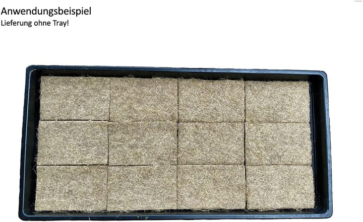 Anzuchtmatte aus 100% Hanf, 115x75 mm, 1cm dick, 7er Kette, 20er Pack, Gesamtstückzahll: 140 Stück (