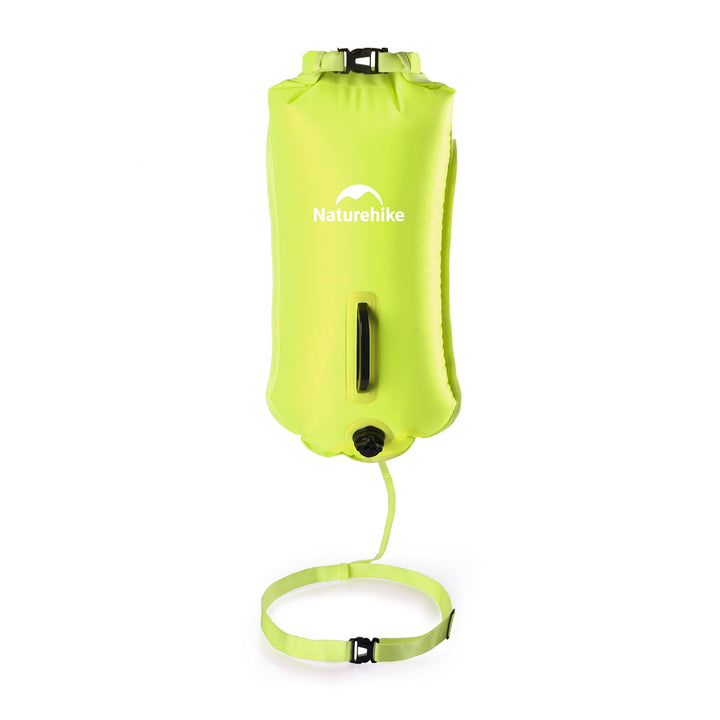 Naturehike Schwimmboje Zwei Airbags Swim Boje Trockensack wasserdichte Strandtasche mit Verstellbare