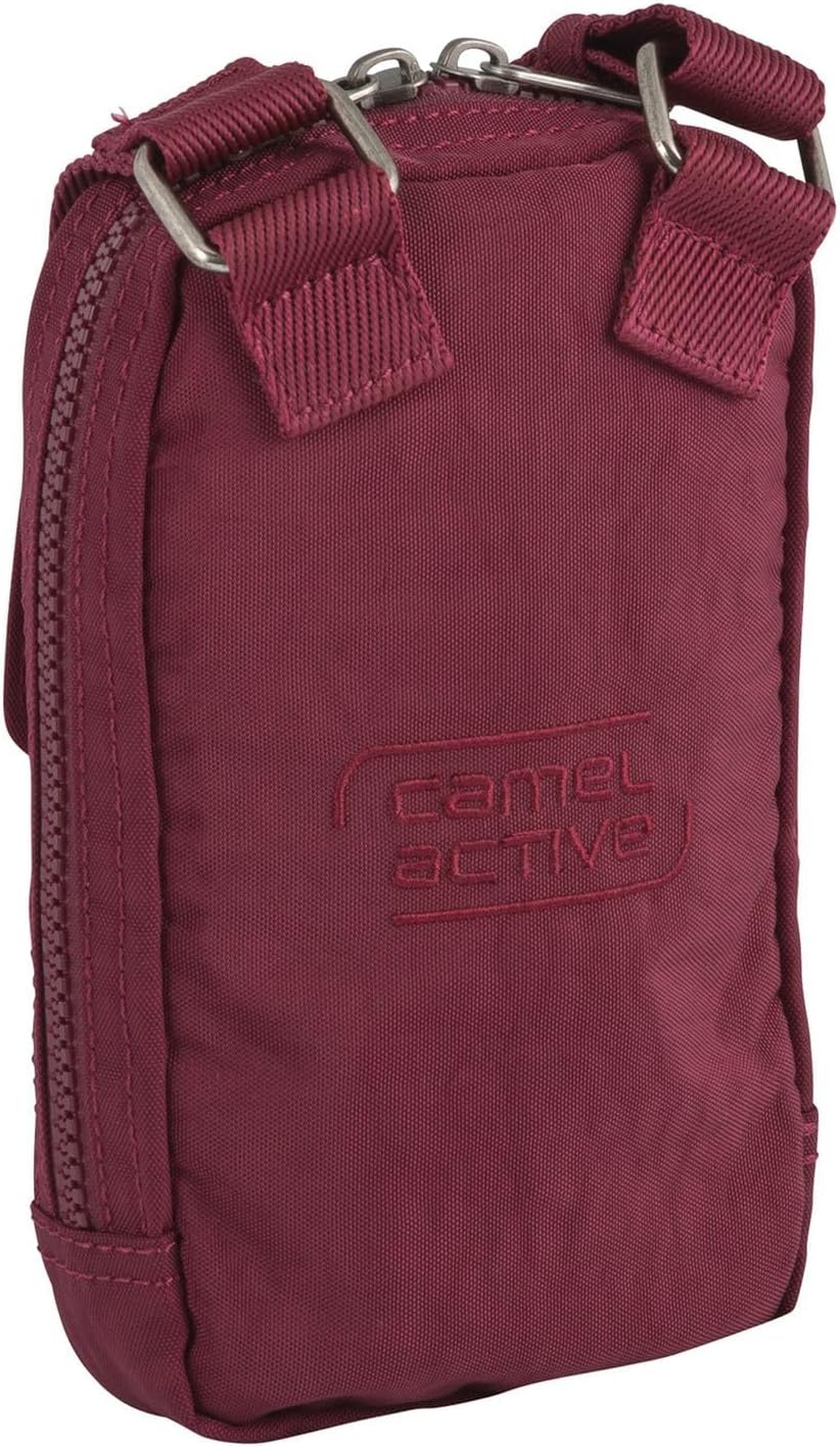 camel active Journey Herren Umhängetasche Crossbody Bag Klein Dark Red XS, Dark Red XS