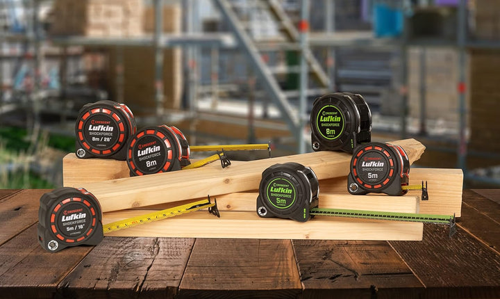 Lufkin L1116CM 3cm x 5m Shockforce Doppelseitiges Massband, 30 Meter Fall Getestet - Version mit Gel