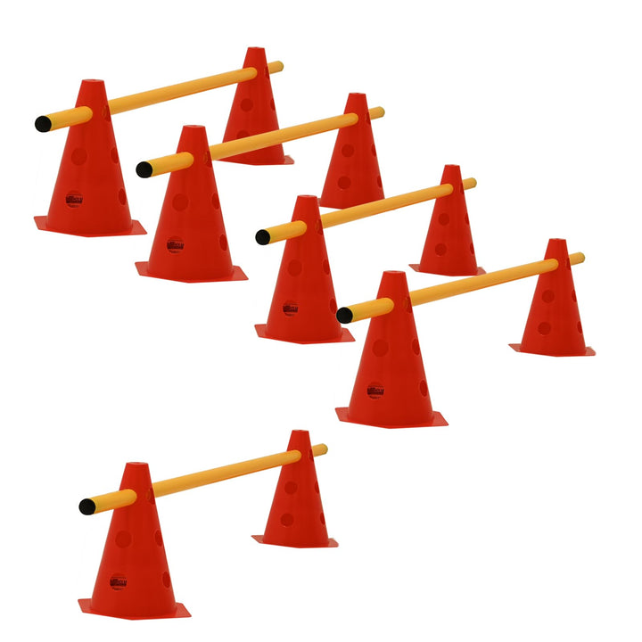TRUTZHOLM Steckhürdenset 15- teilig 23 cm höhenverstellbar Agility Set Hunde Trainingszubehör Hobby