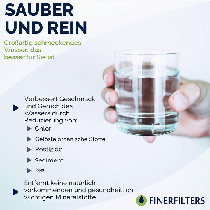 2 x Finerfilters FF-6010PF Kühlschrank-Wasserfilter, kompatibel mit SAMSUNG, LG, Daewoo, GE, Bosch u