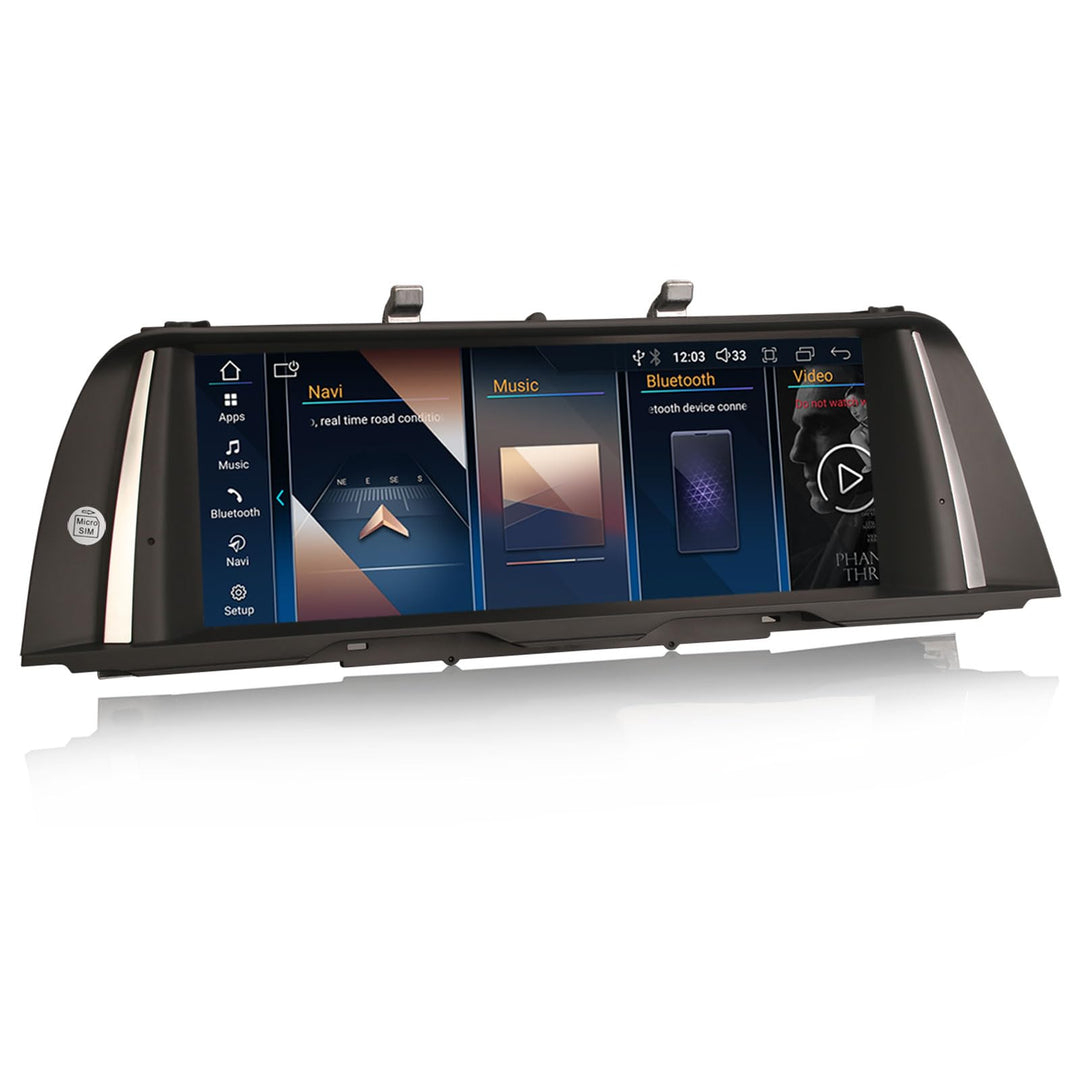 Erisin 10.25" Qualcomm Android 14 8-Kern 4GB+64GB Autoradio GPS Navi für BMW 5er F10/F11 NBT Unterst