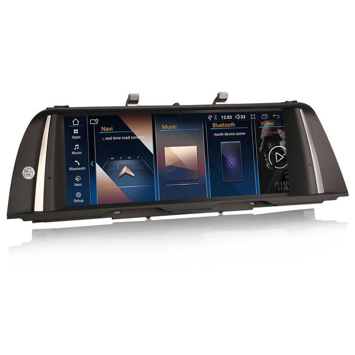 Erisin 10.25" Qualcomm Android 14 8-Kern 4GB+64GB Autoradio GPS Navi für BMW 5er F10/F11 NBT Unterst