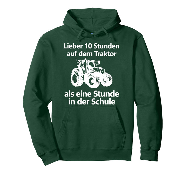 Landwirt Landwirtschaft Bauer Trecker Traktor Schule Kinder Pullover Hoodie
