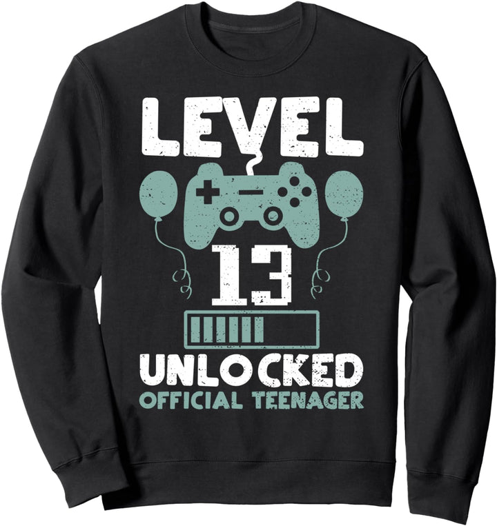 13. Geburtstag : Level 13 Unlocked - 13 Jahre Sweatshirt