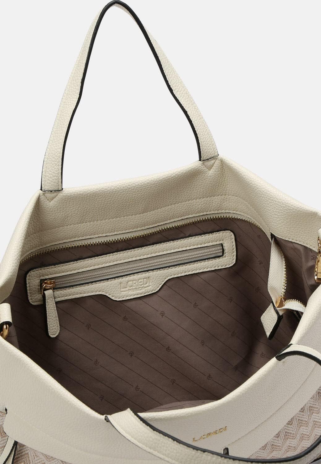 L.CREDI Shopper Kierra Einheitsgrösse Pearl, Einheitsgrösse Pearl