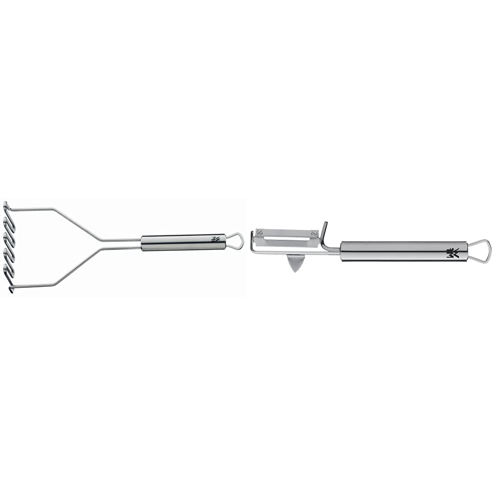 WMF Profi Plus Kartoffelstampfer 29 cm & Profi Plus Kartoffelschäler Pendelklinge 19 cm, Pendelschäl
