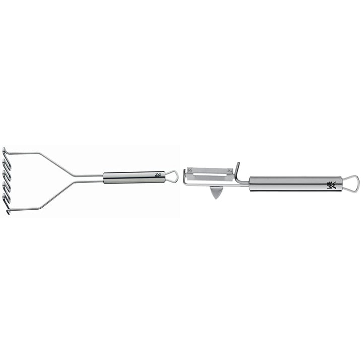 WMF Profi Plus Kartoffelstampfer 29 cm & Profi Plus Kartoffelschäler Pendelklinge 19 cm, Pendelschäl