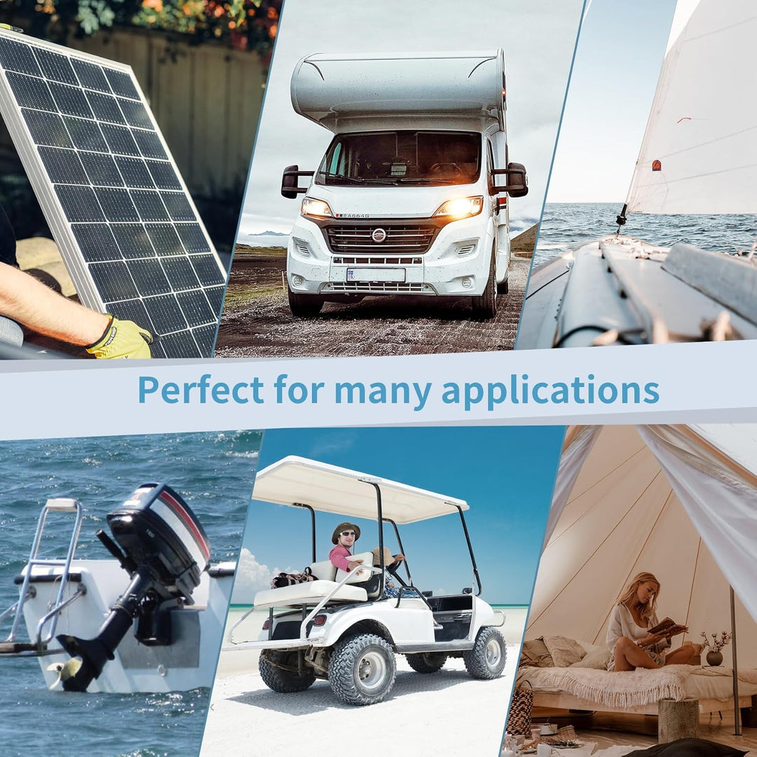 KEPWORTH LiFePO4 180Ah 12V Batterie, Lithium Akku mit 100A BMS, Max. 15000 Zyklen, Perfekter Ersatz