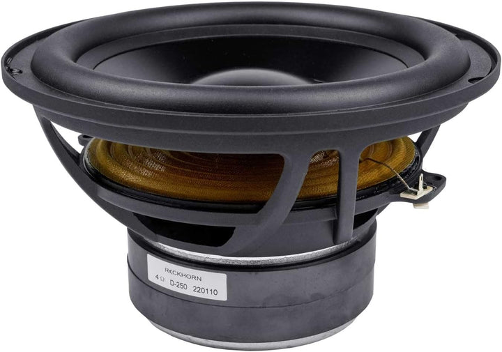 Reckhorn D-250 Subwoofer Chassis Bass Einbau Lautsprecher 25cm / 150 Watt rms