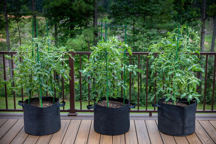 Gardzen 10er-Pack Pflanzbeutel 5 Gallonen, ca. 19 l, Belüftung, Stofftöpfe mit Griffen 5 Gallons Sch
