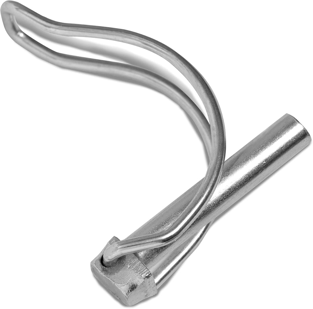 HEAVYTOOL Rohrklappsplinte 6,0mm x 40mm für Rohre Ø36mm (50 Stück) Klappsplinte Rohr 6mm x 40mm Sich