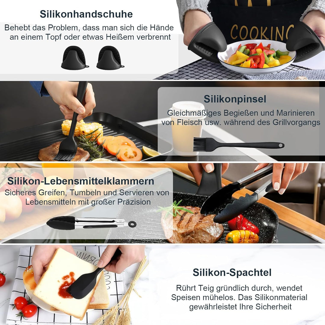 Silikonform Heissluftfritteuse für Russell Hobbs Air Fryer XXL 8L (27170-56), Airfryer Silikonform f