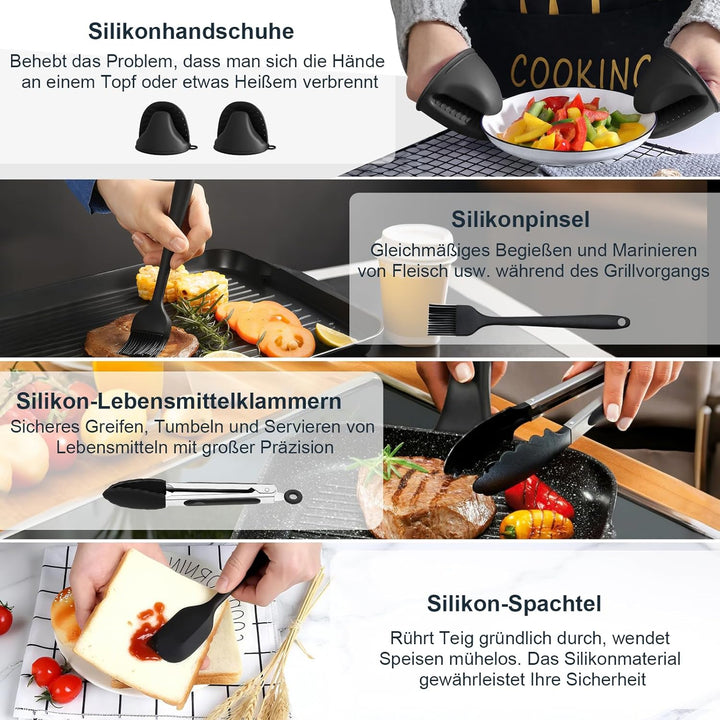 Silikonform Heissluftfritteuse für Russell Hobbs Air Fryer XXL 8L (27170-56), Airfryer Silikonform f