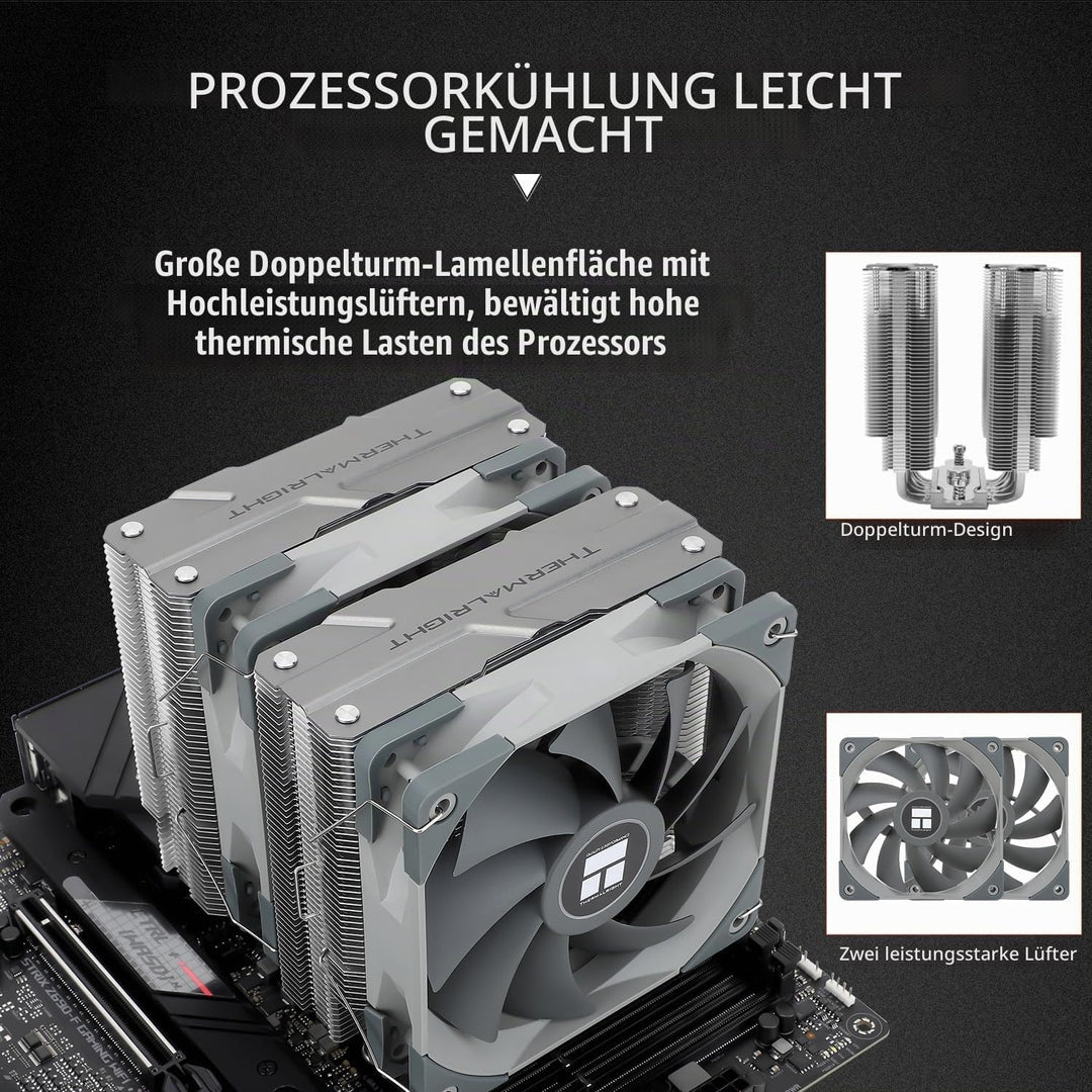 Thermalright Peerless Assassin 120 CPU-Luftkühler, PA120, 6 Heatpipes -Kühler, zwei 120mm TL-C12-PWM