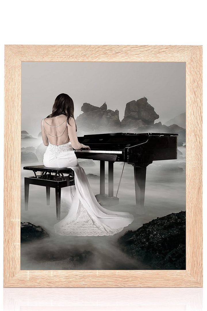 rahmengalerie24 Bilderrahmen 61x91,5 cm New Rio (POSTERFORMAT) Rahmen Sonoma Holz Acrylglas ohne Pas