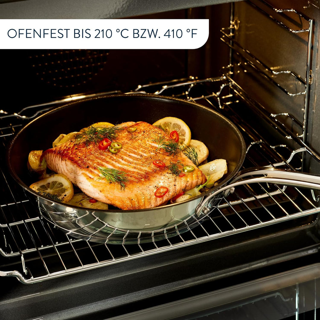 Jamie Oliver by Tefal Cook's Classics Bratpfanne 24 cm, Antihaftversiegelung, Induktionstauglich, Ba