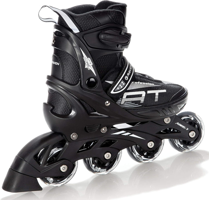 RAVEN Inline Skates Inliner Profession Black verstellbar (38-42(25cm-27,5cm))