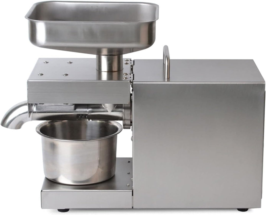 600W Edelstahl Automatische Heiss- und Kaltölpresse, Automatische Ölpresse 200℃ Erdnuss-Ölpresse mit