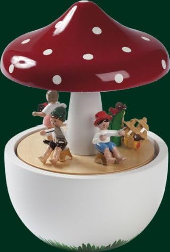 Spieluhr Richard Glässer Spieldose Pilz, 18er Sielwerk Kleine Welt, 08537