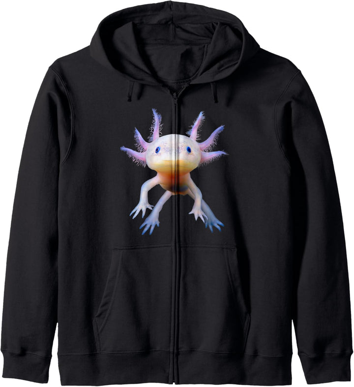 Axolotl Mexican Walking Fish Cute Amphibian Axolotl Kapuzenjacke